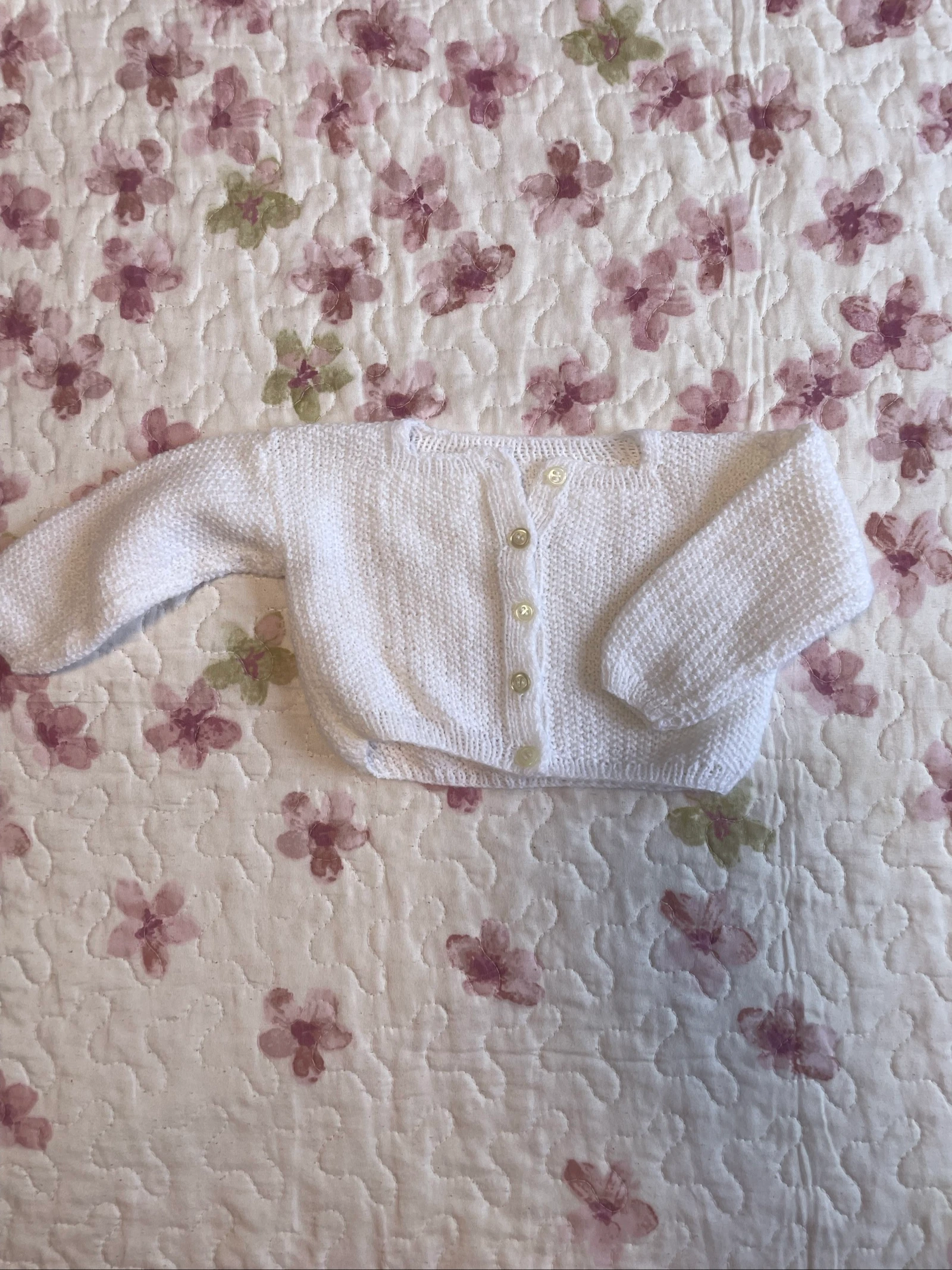 Soft Knit Baby Bolero Cardigan 1–3 Months | Newborn Sweater